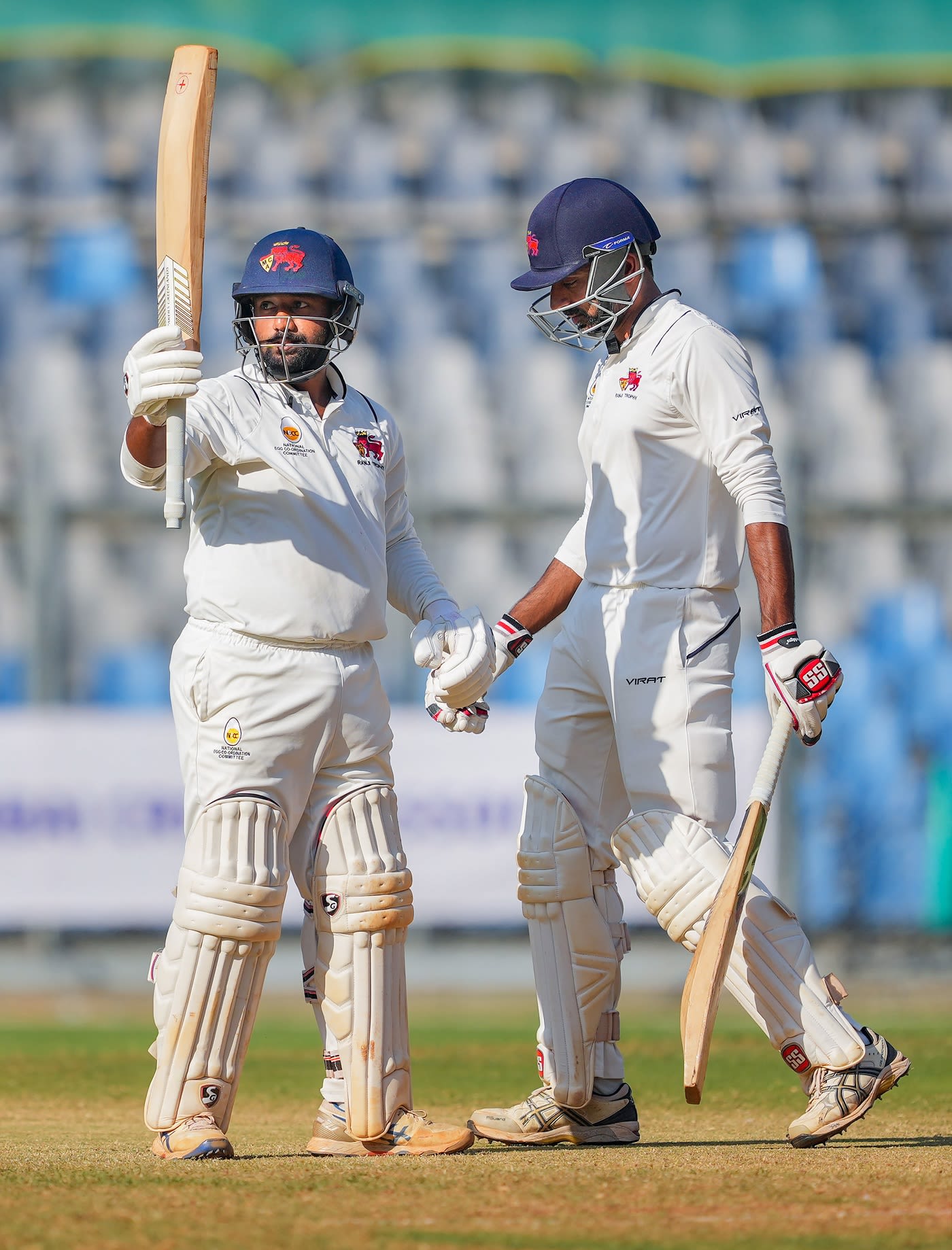 Shams Mulani brought up his fifty in the company of Dhawal Kulkarni