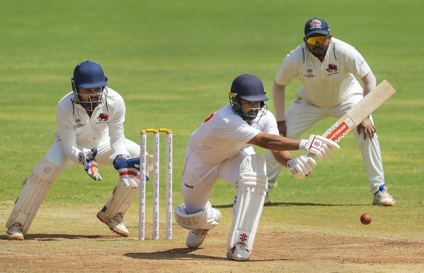 Karun Nair survived the test of spin in a slow start