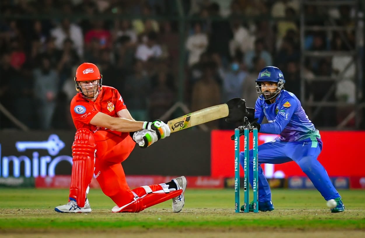 Martin Guptill goes on the attack