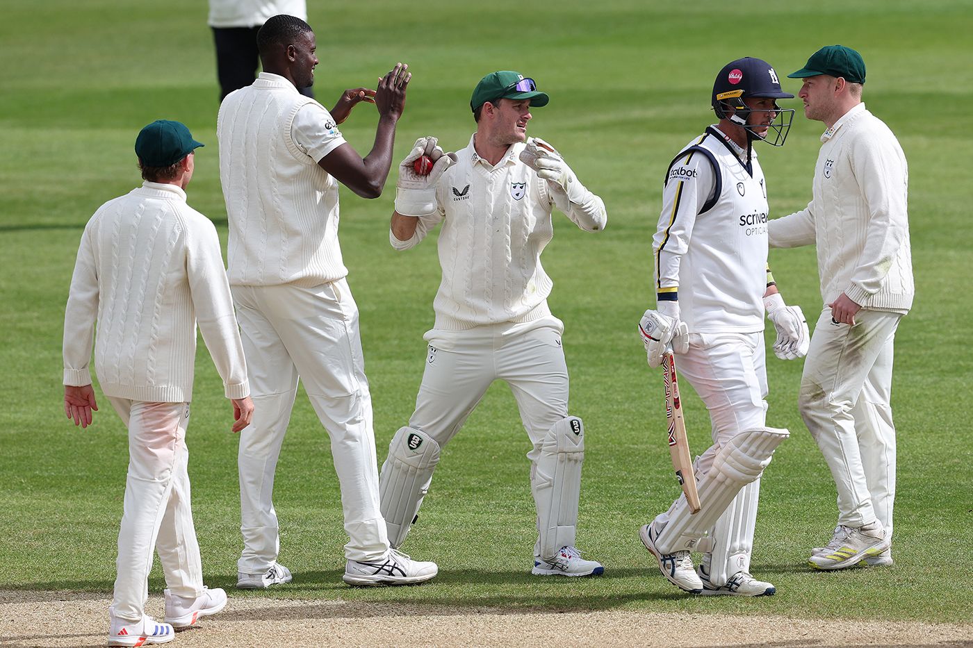 Jason Holder removed last man Chris Rushworth