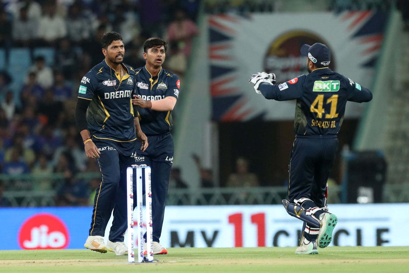 Umesh Yadav struck two early blows for Gujarat Titans