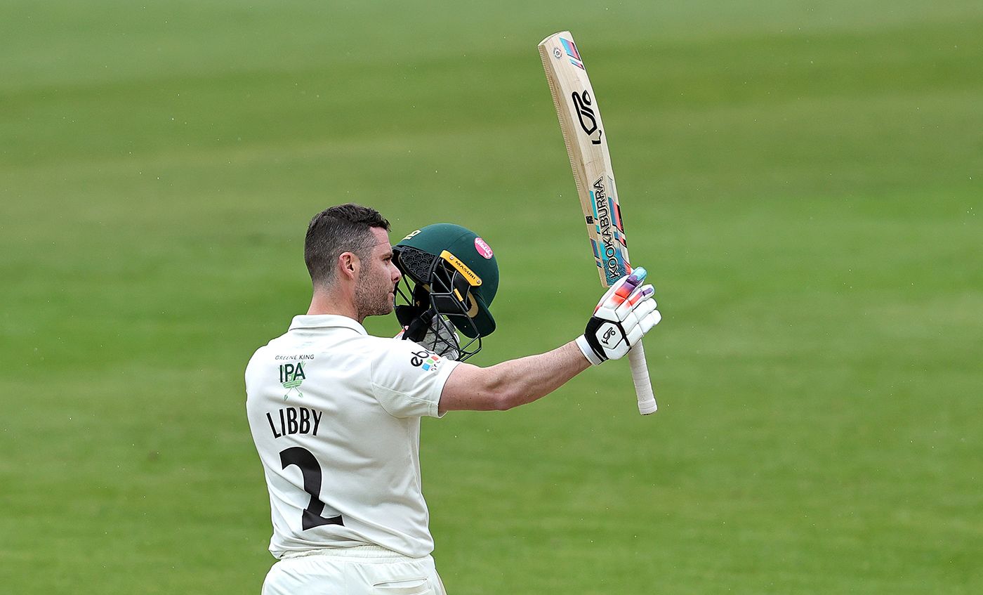 Jake Libby brought up a second-innings hundred
