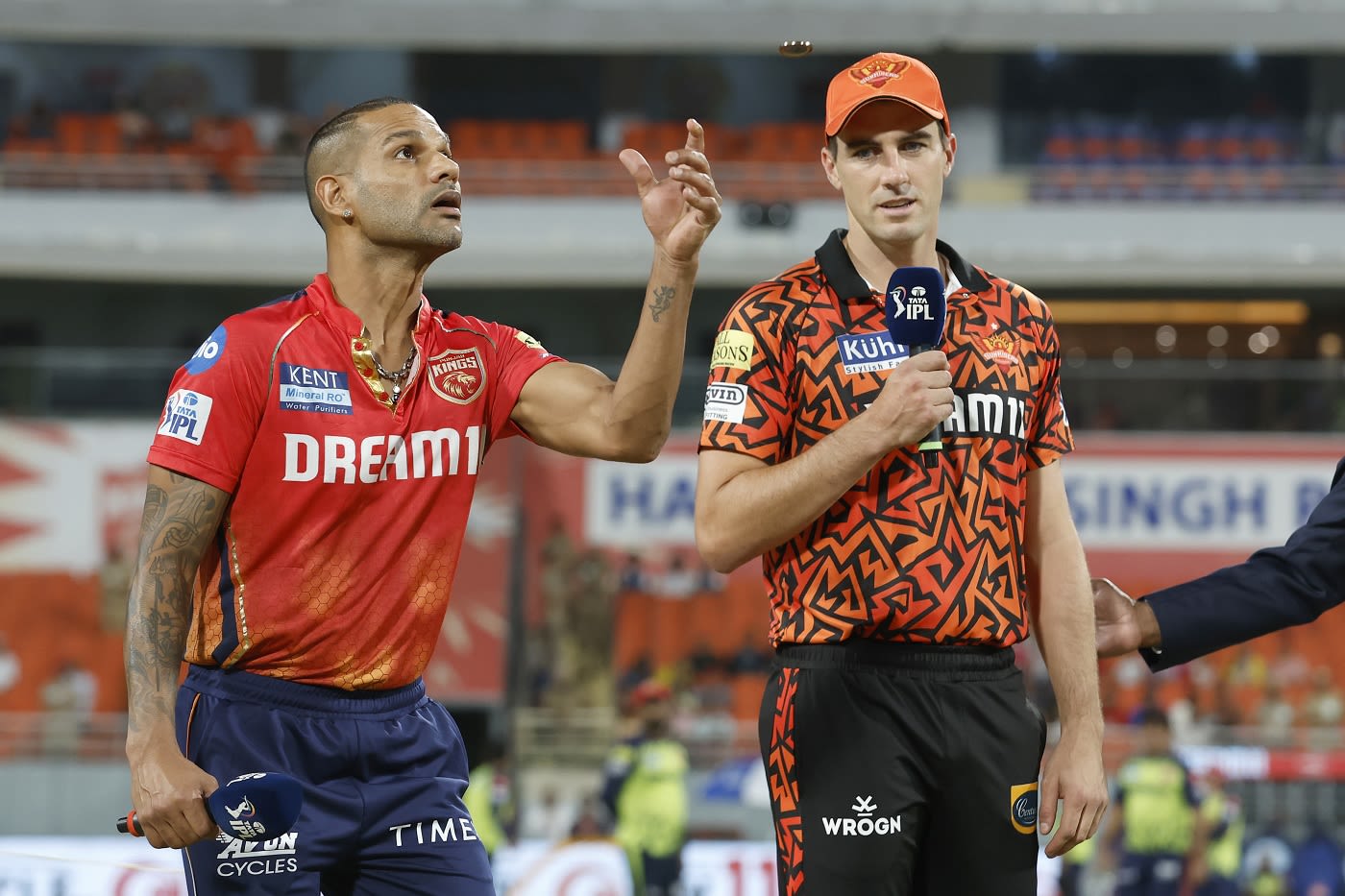 Punjab Kings captain Shikhar Dhawan won the toss and elected to field against Sunrisers Hyderabad