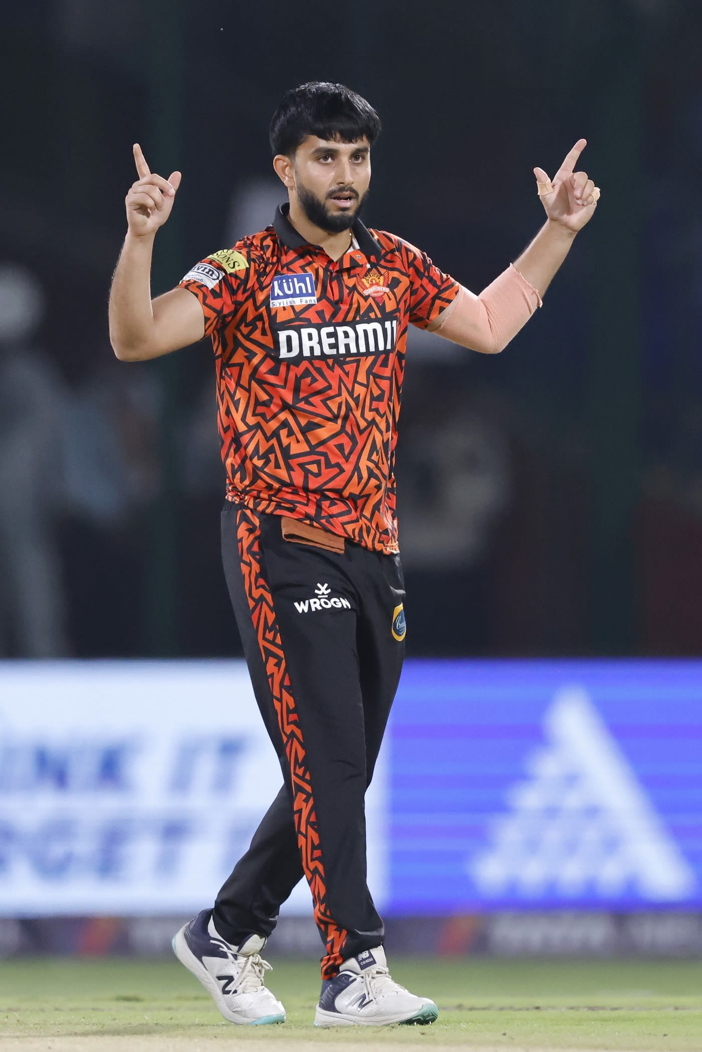 Mayank Markande produced a double-strike for Sunrisers Hyderabad