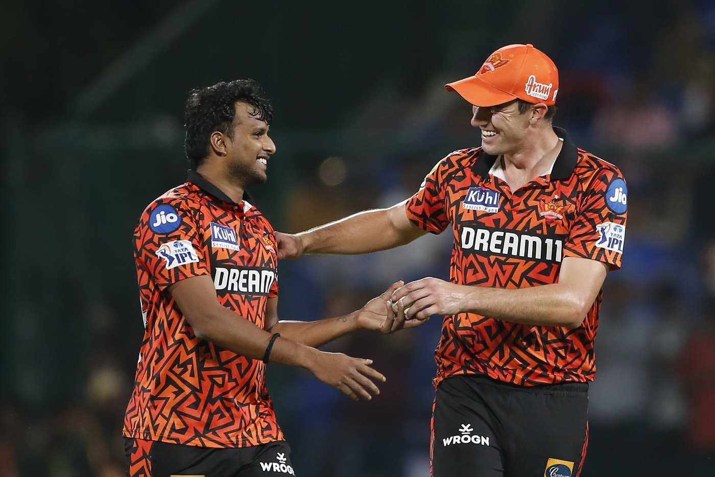 T Natarajan and Pat Cummins tied down Delhi Capitals' batters
