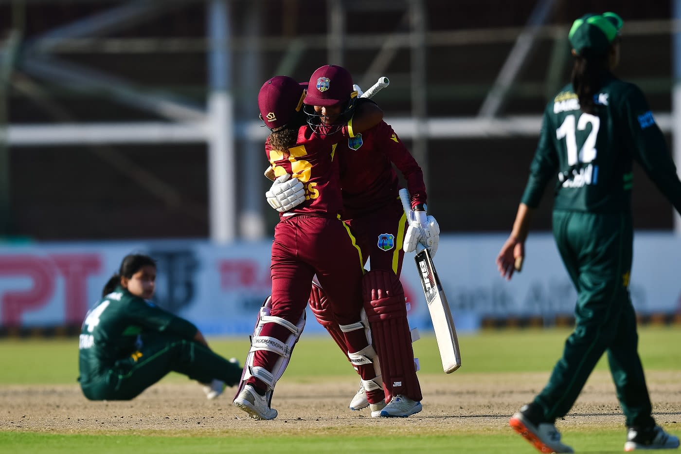 With three needed off one, Karishma Ramharack scored a four to take West Indies to a thrilling win