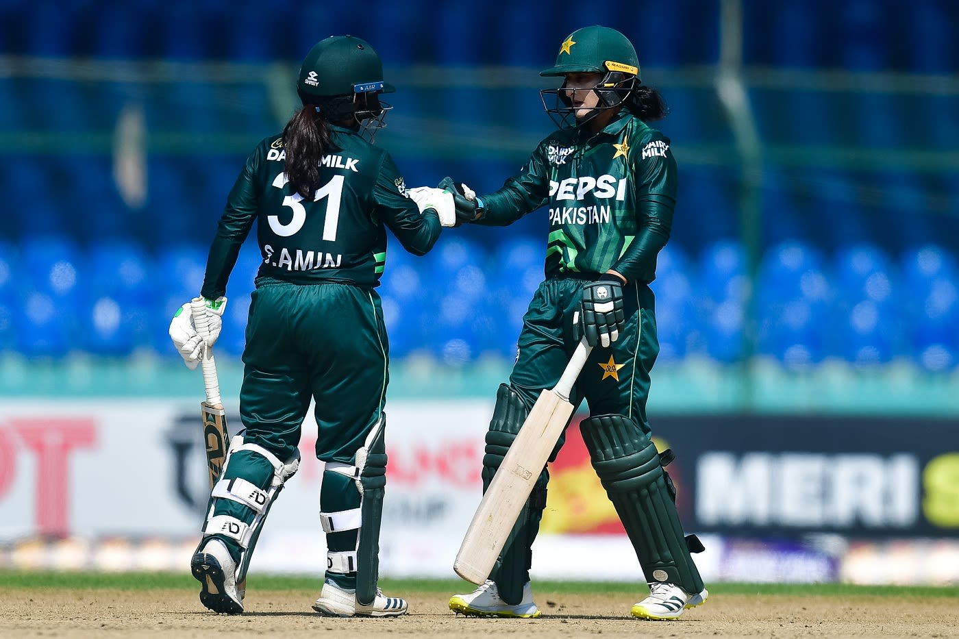 Sidra Ameen and Bismah Maroof put up an 80-run second-wicket stand