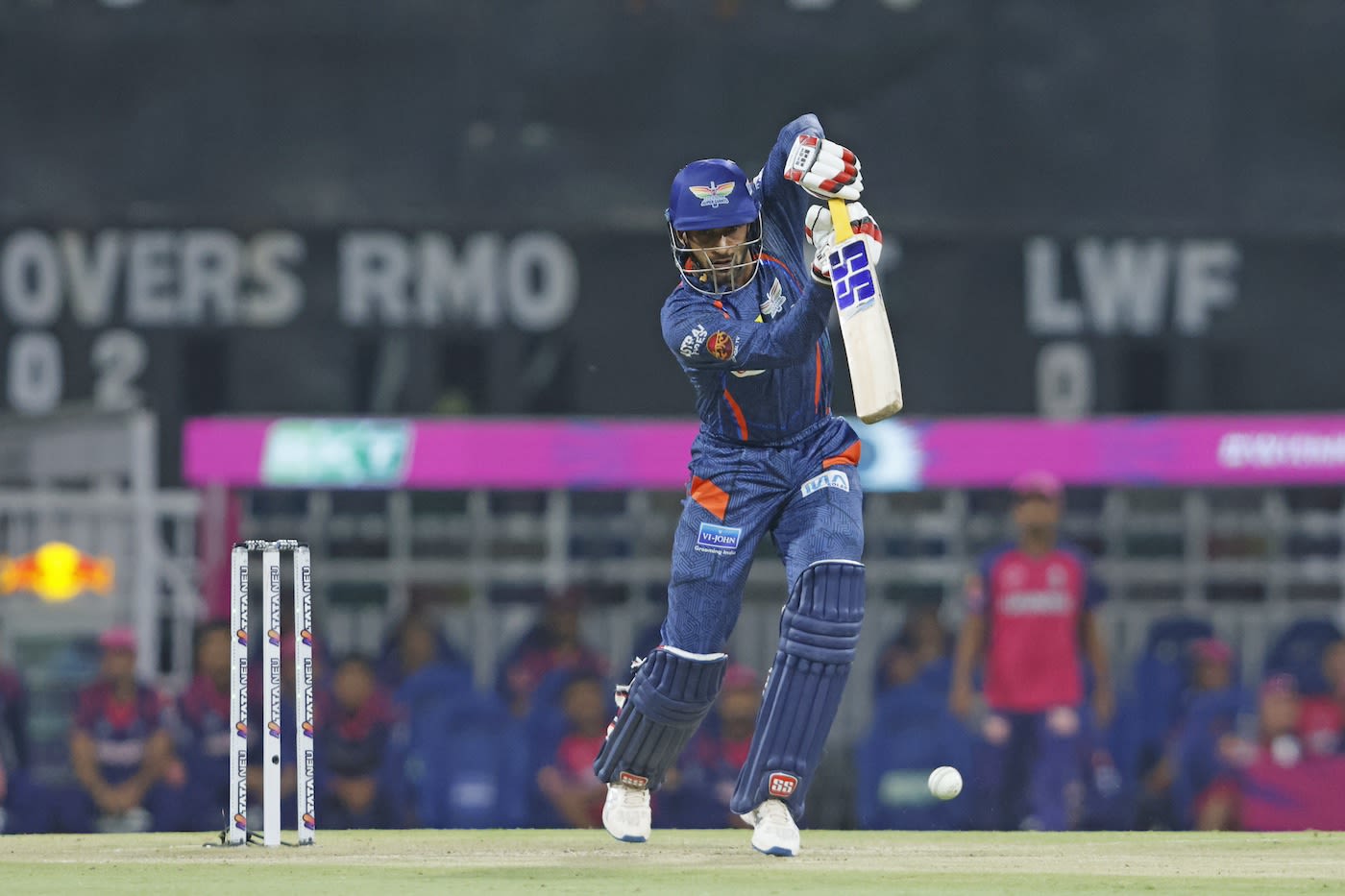 Deepak Hooda drives on the off side