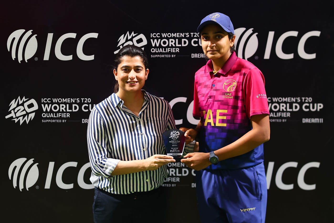 Despite UAE's defeat, Esha Oza was the Player of the Match
