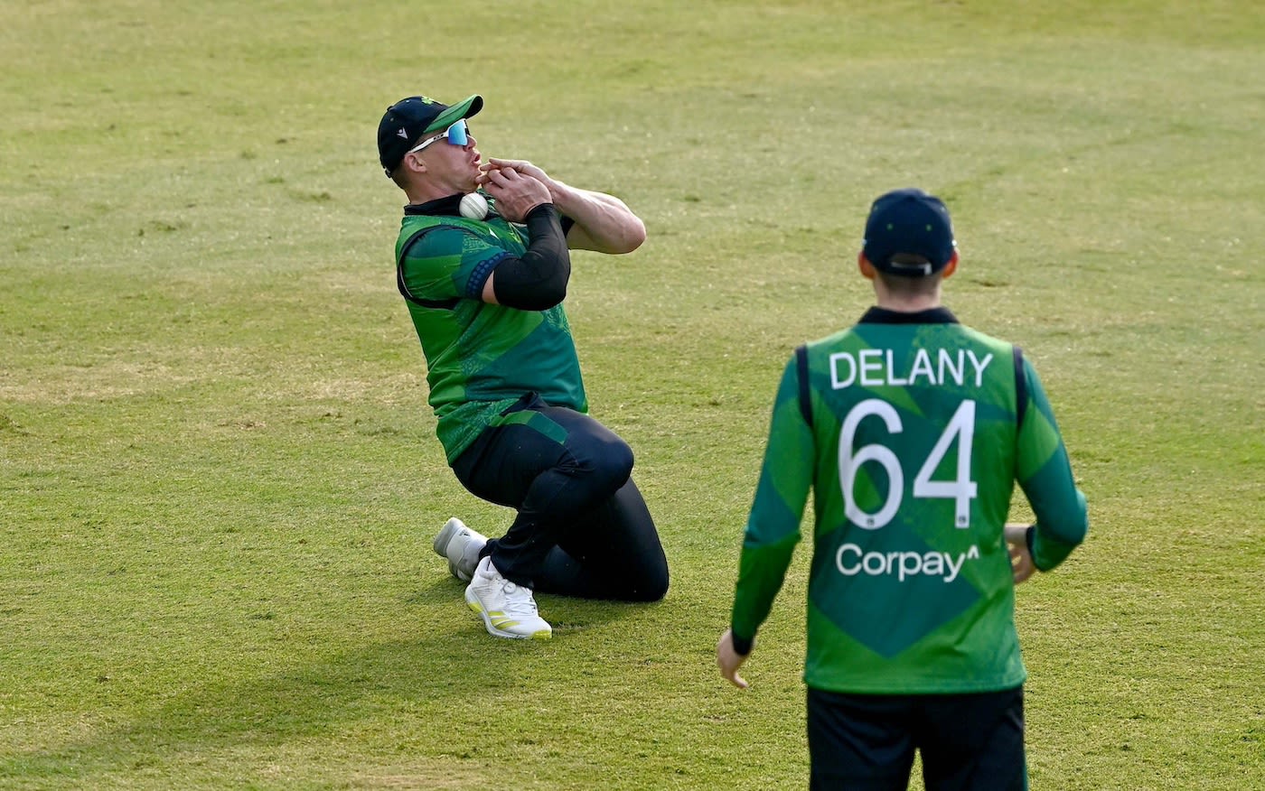 Graham Hume drops a catch