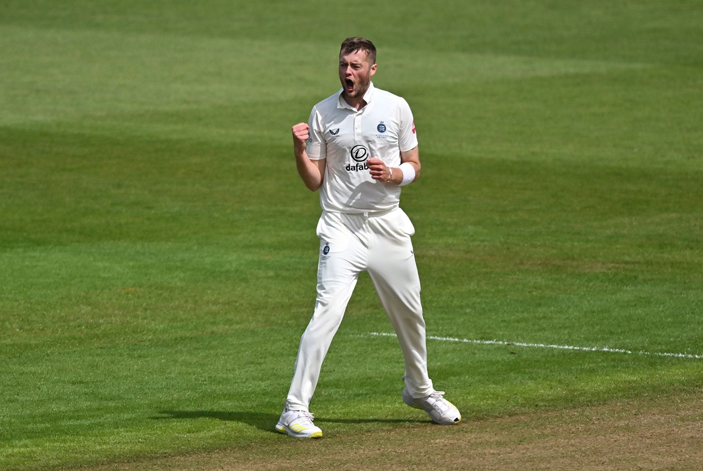 Tom Helm claimed a four-wicket haul