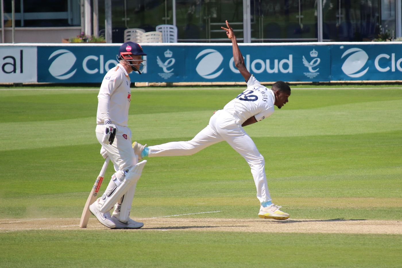 Che Simmons claimed five wickets on his first-class debut