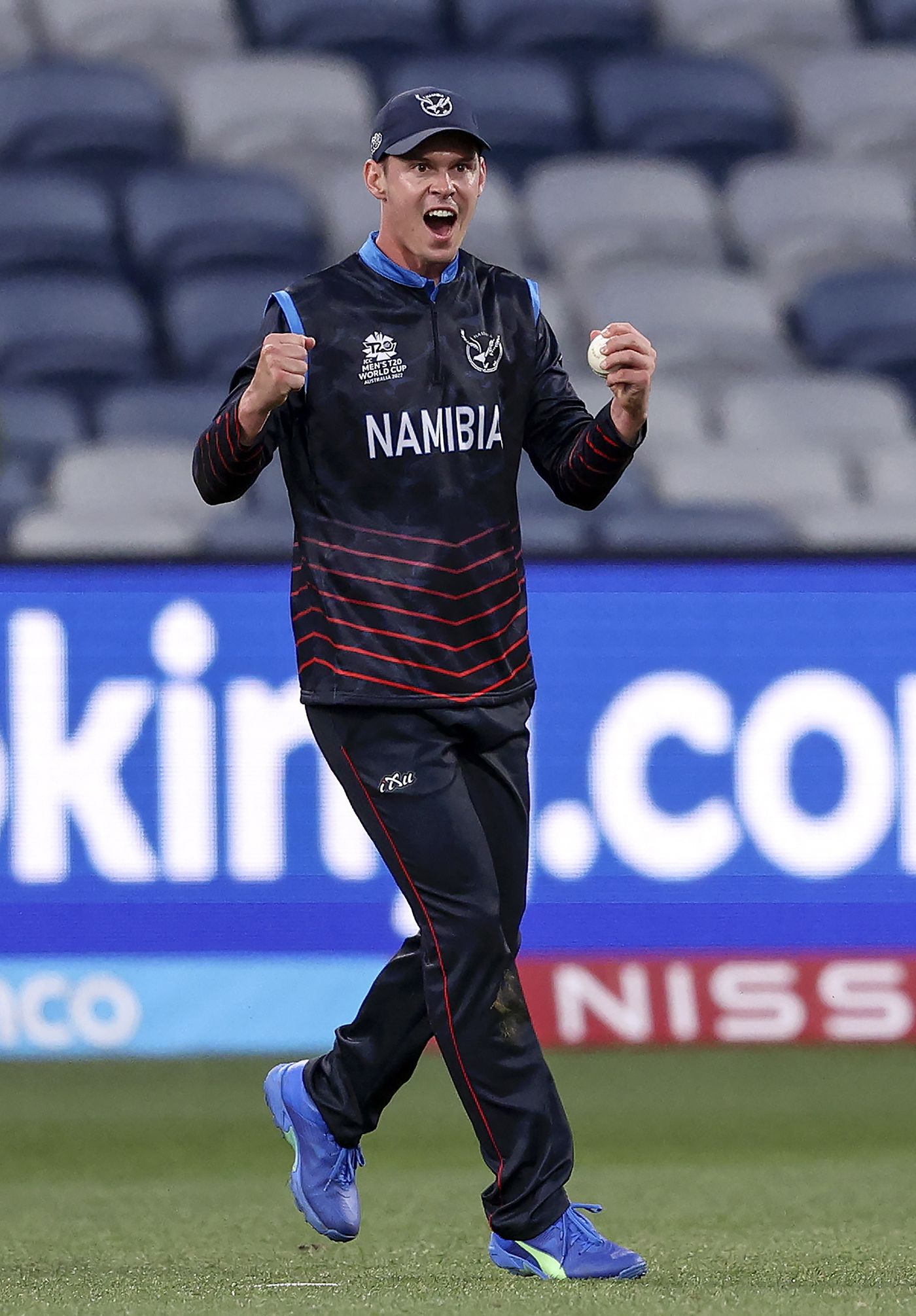 Michael van Lingen celebrates a dismissal