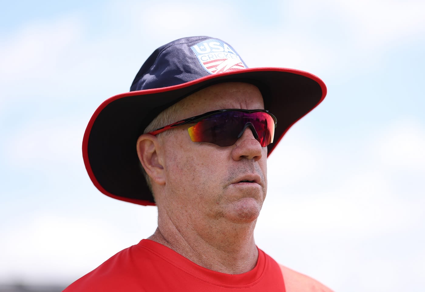 Stuart Law looks on