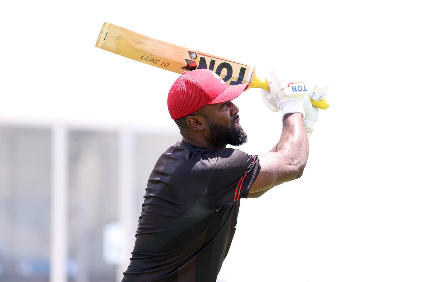 Aaron Johnson during a practice session