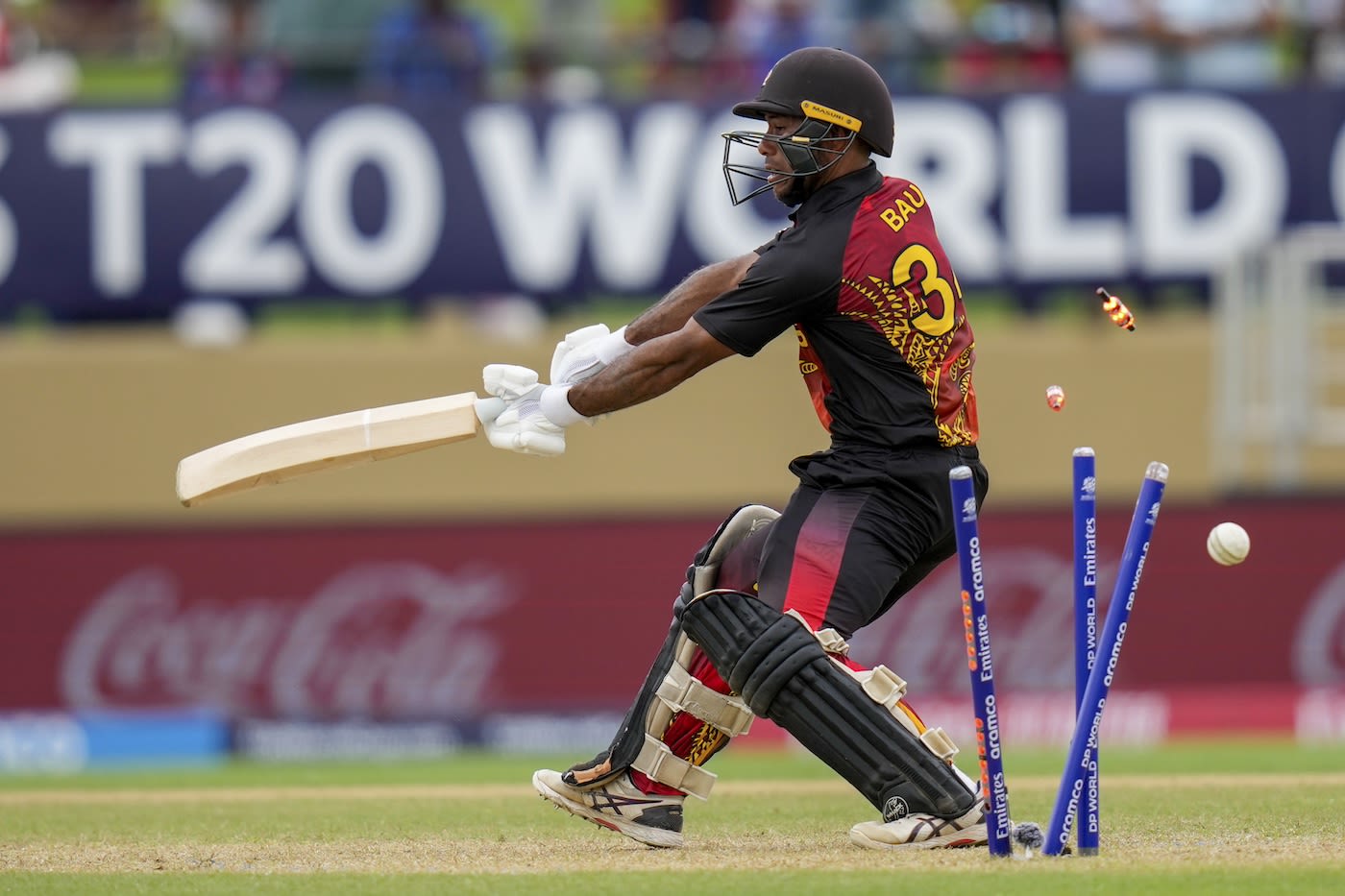 Sese Bau is bowled