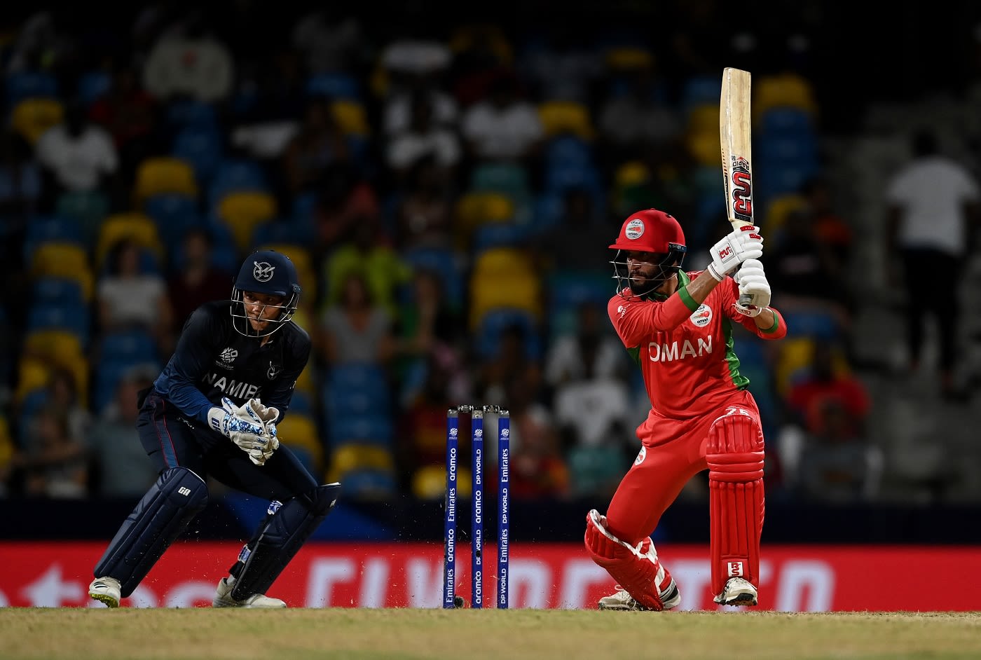 Khalid Kail held one end up amid a batting collapse