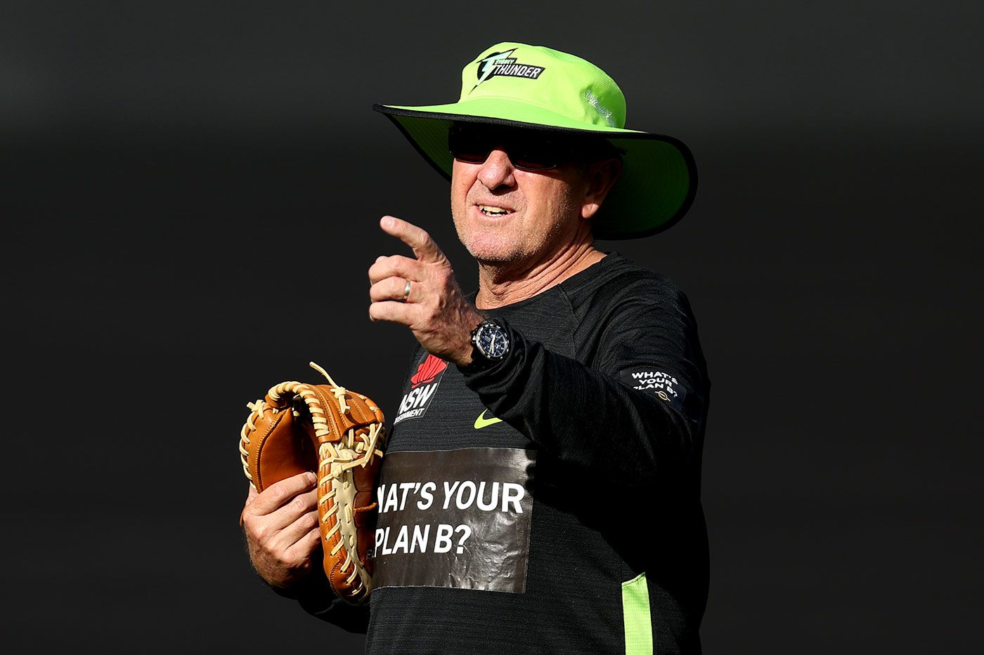 Trevor Bayliss directs training