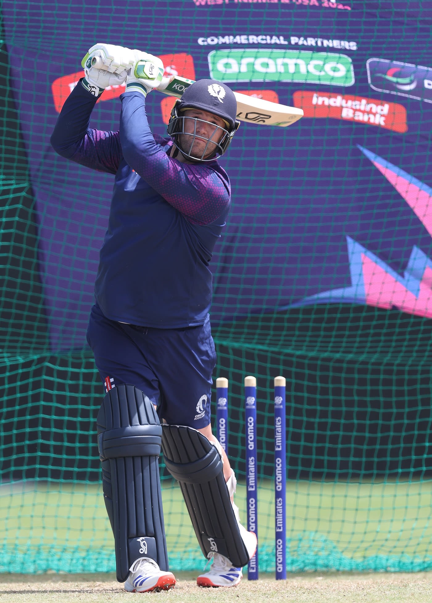 Ollie Hairs gets ready for Scotland's clash against Namibia