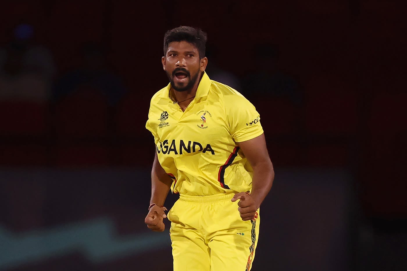 Alpesh Ramjani struck with his second ball against Papua New Guinea