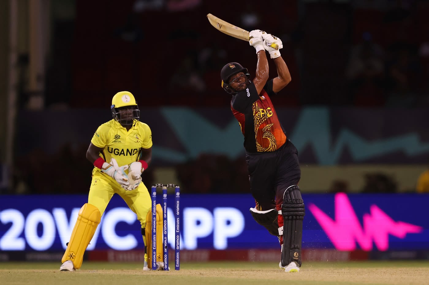 Only three Papua New Guinea batters touched double digits