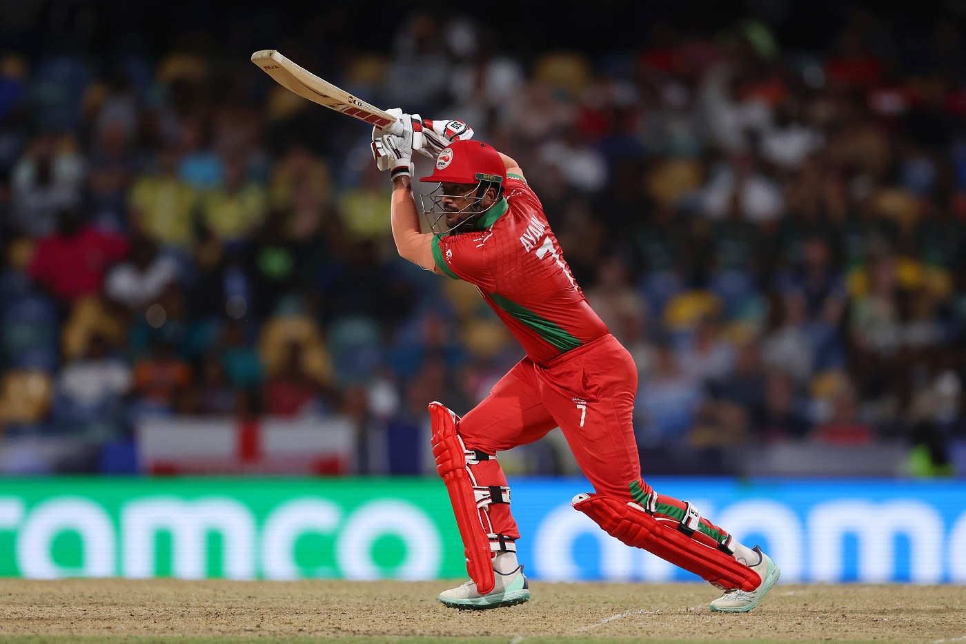 Ayaan Khan slices one away