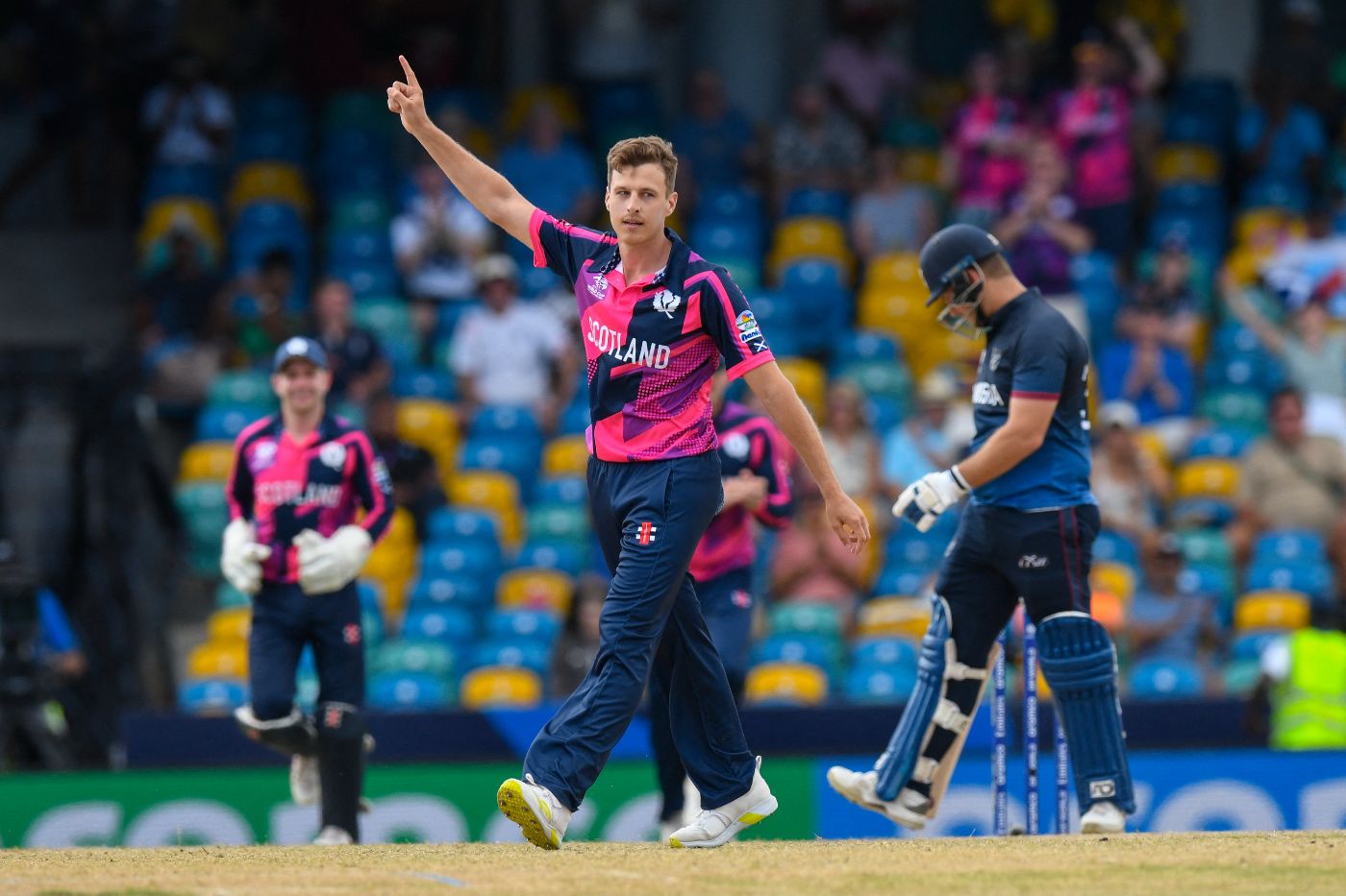 Brad Wheal struck in the first over to dismiss JP Kotze