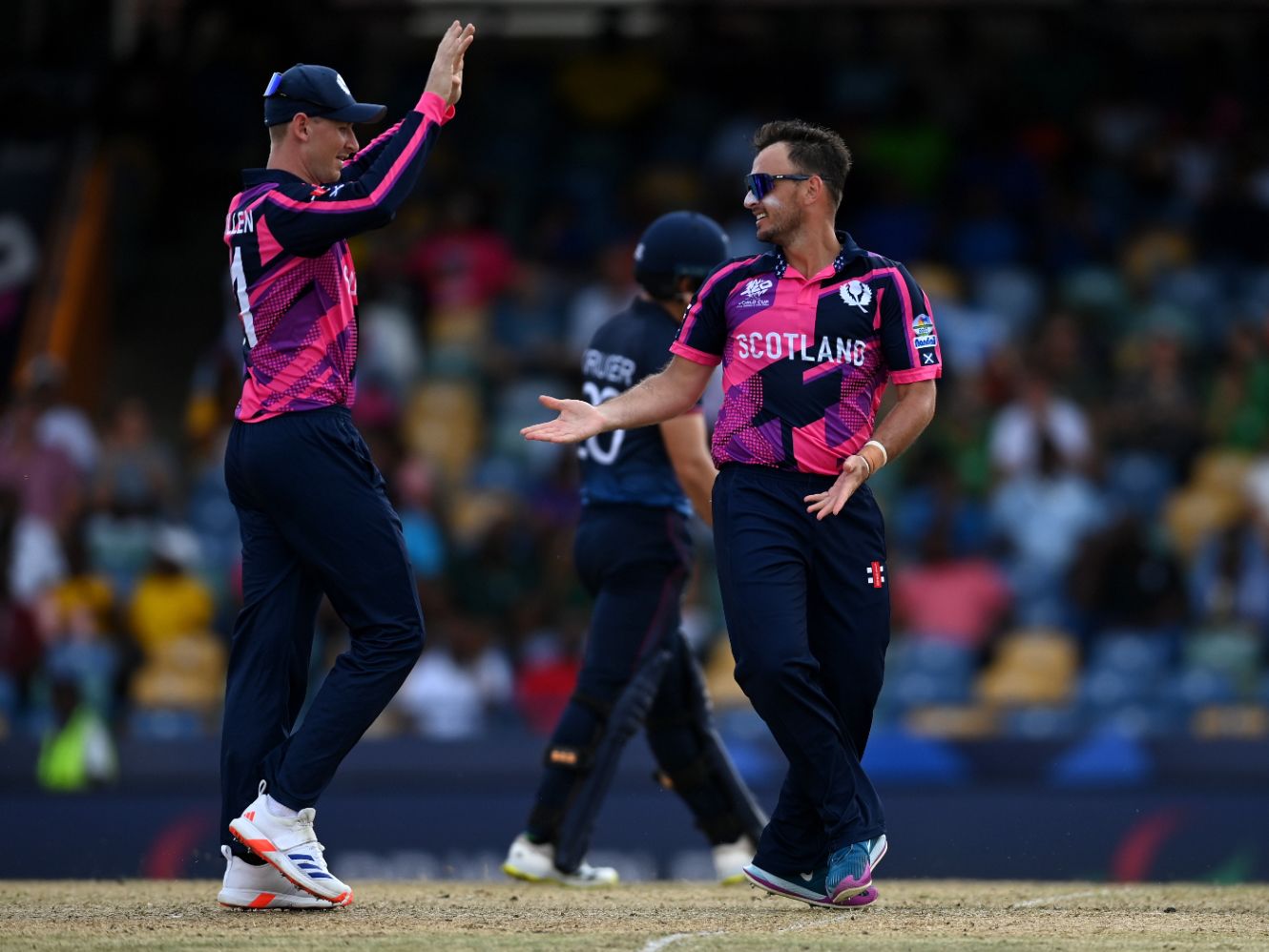 Chris Greaves claimed the fourth wicket of Namibia's innings