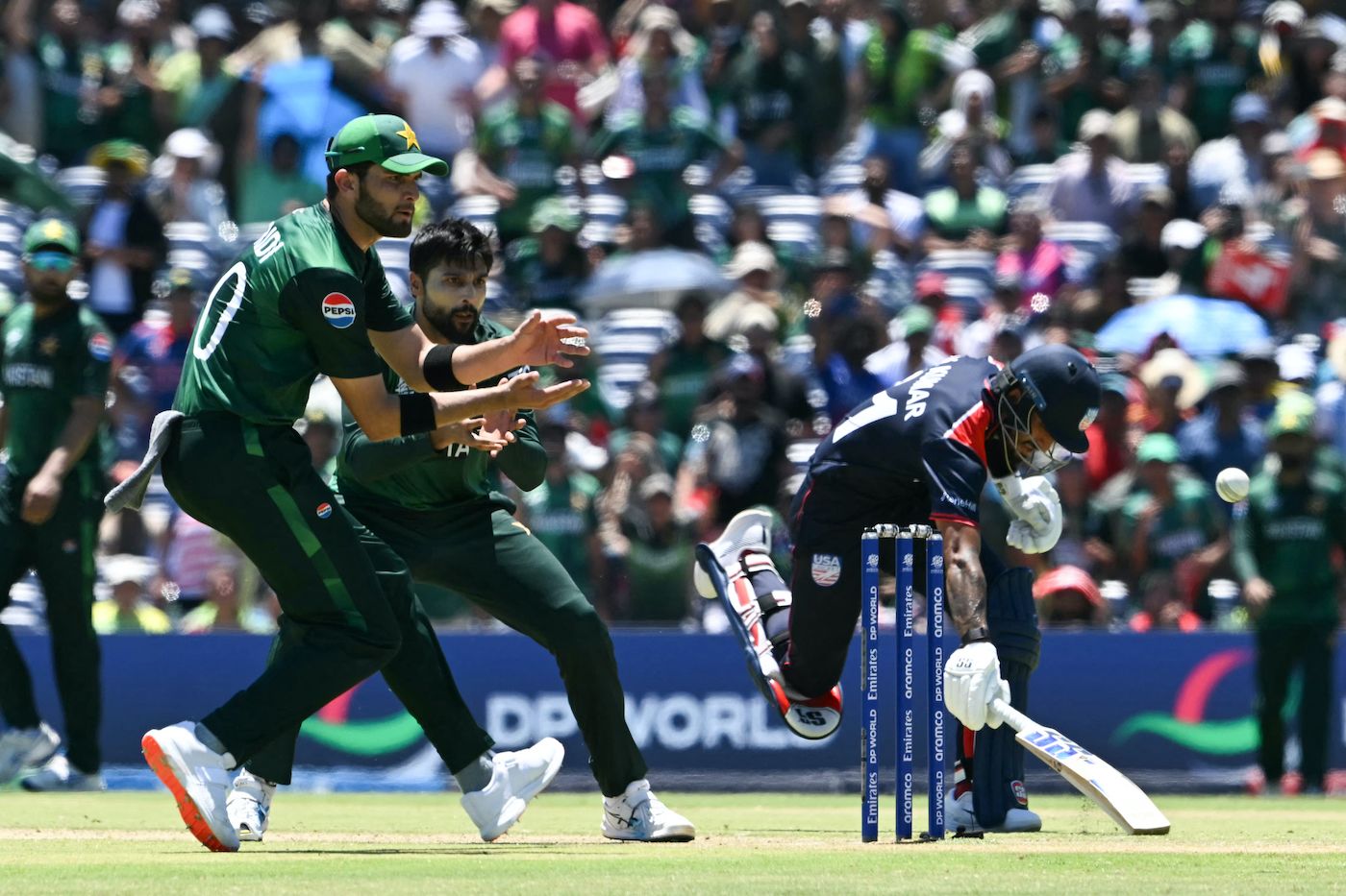 Shaheen Afridi and Mohammad Amir were unable to run Nitish Kumar out