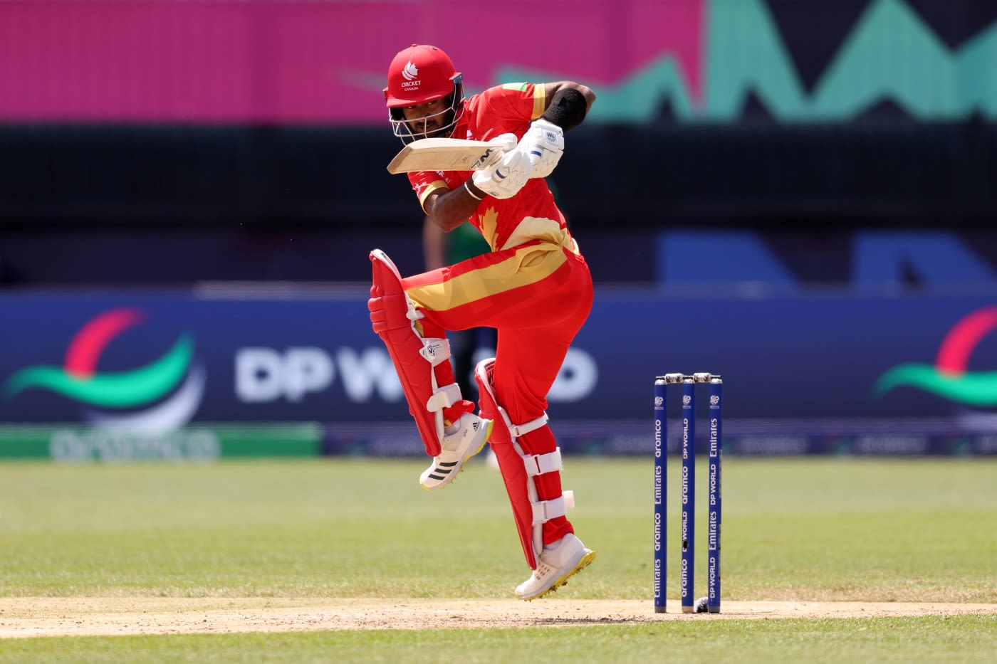 Shreyas Movva batted solidly after Canada slipped to 53 for 4