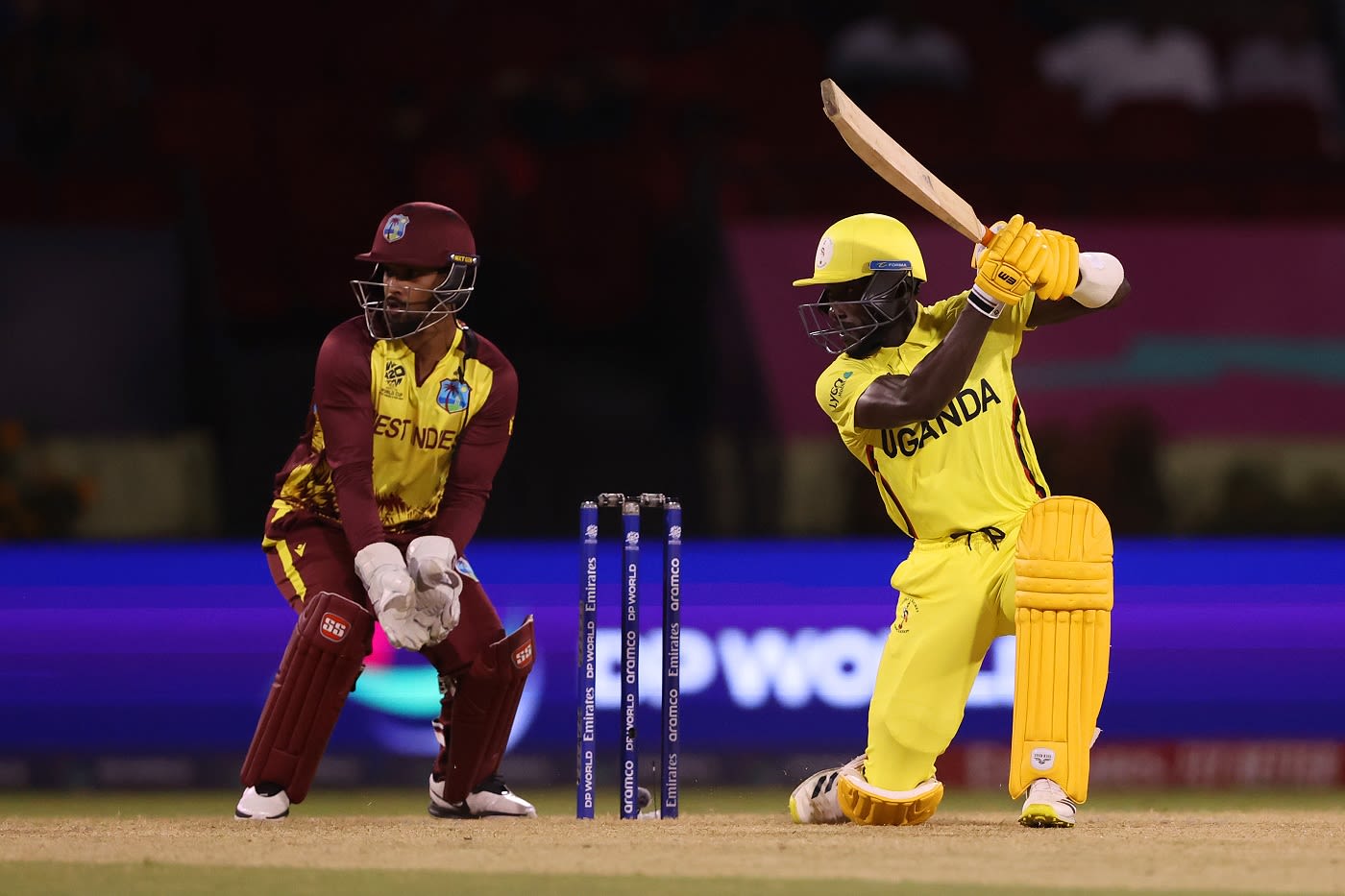 Robinson Obuya squeezed one through cover-point for his only boundary