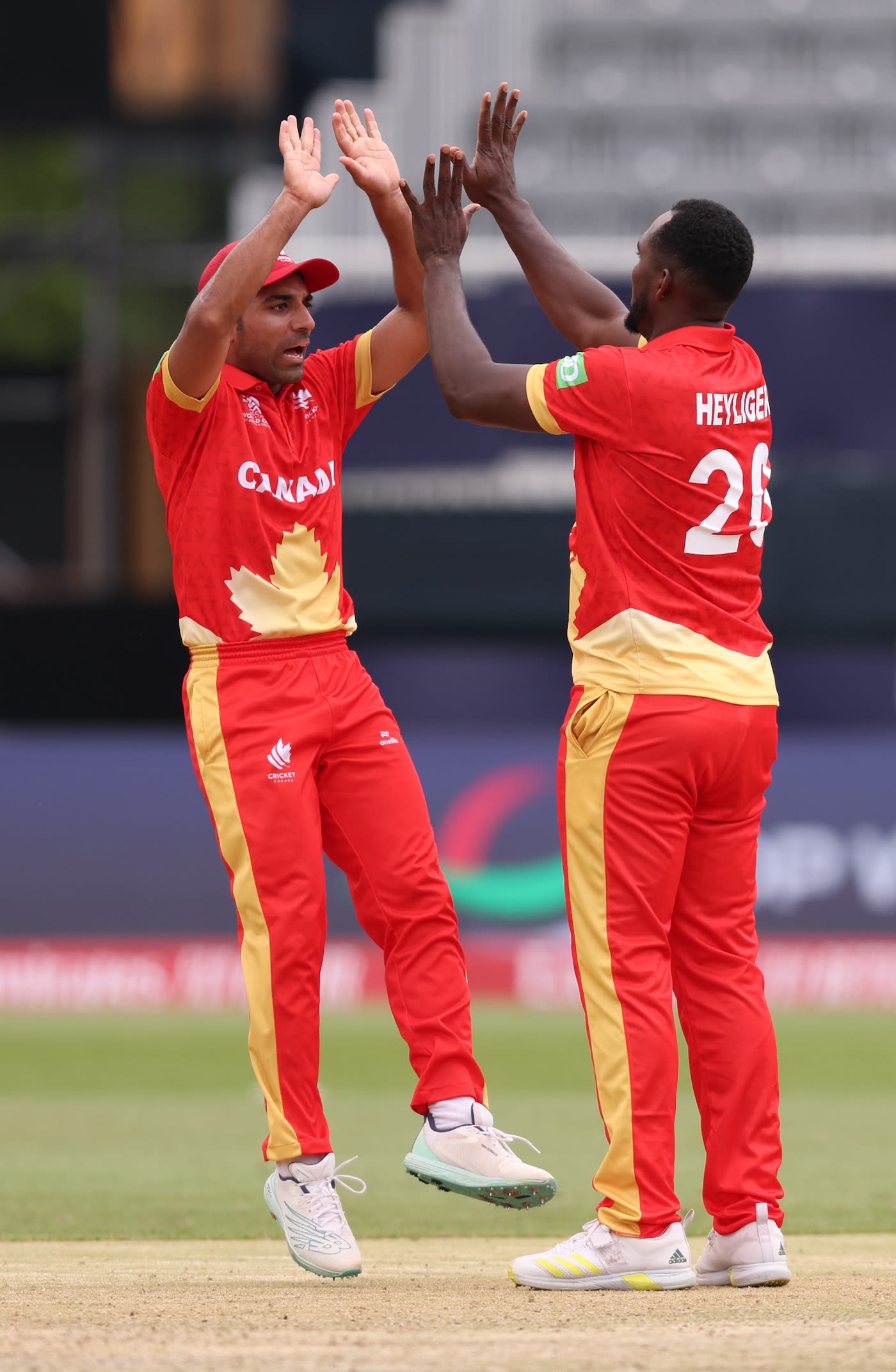 Dilon Heyliger got his second when he removed Babar Azam