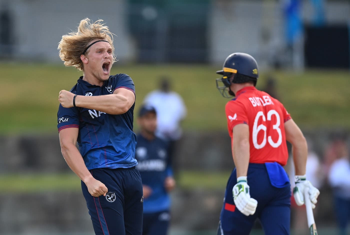 Ruben Trumpelmann got the first wicket of the match