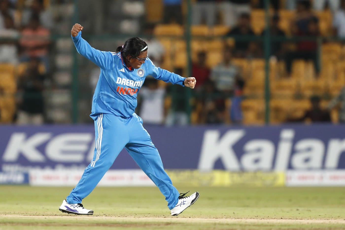 S Asha dismissed Marizanne Kapp for her maiden ODI wicket