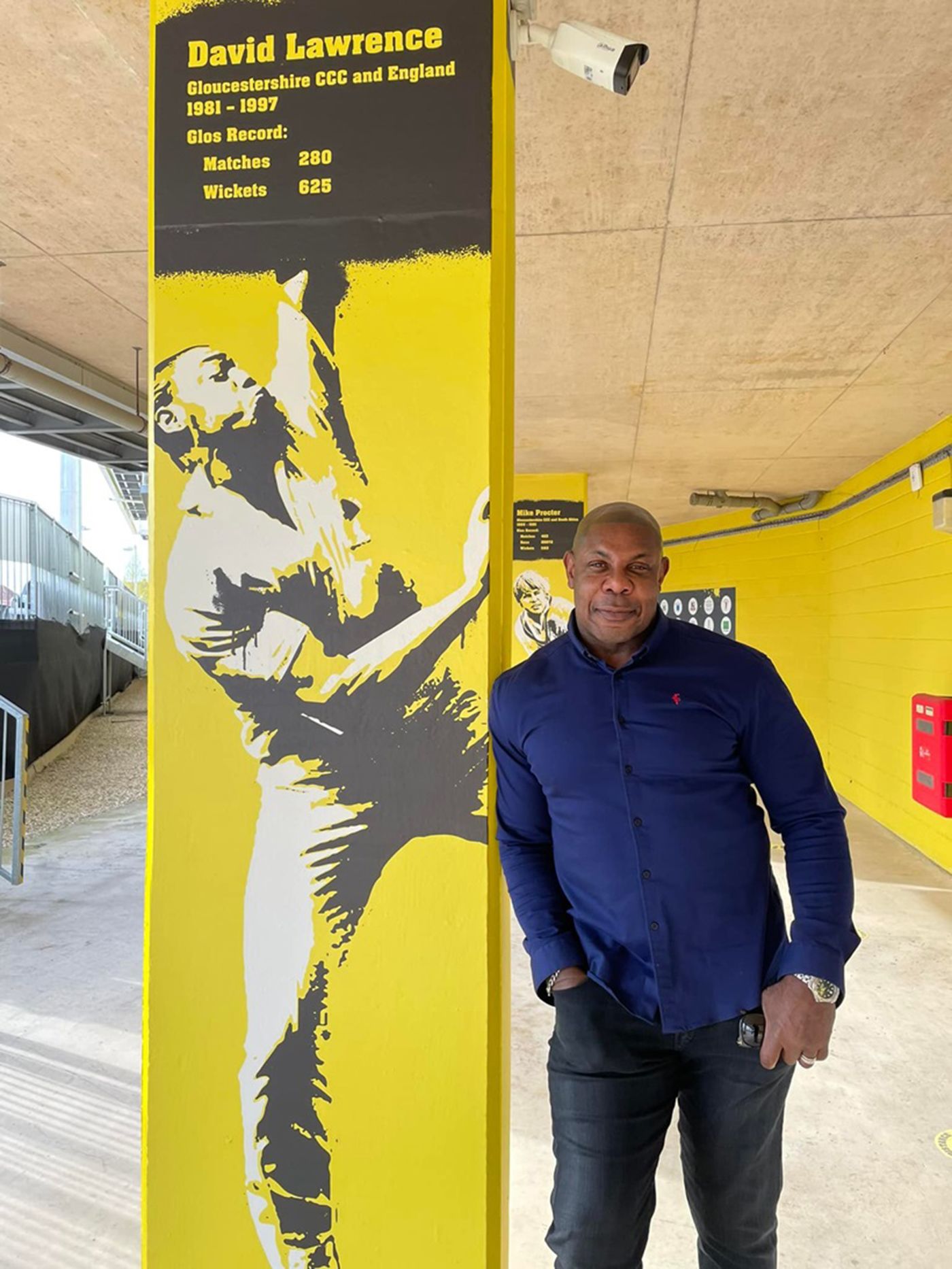 David Lawrence was added to the "Legends Walkway" at Nevil Road