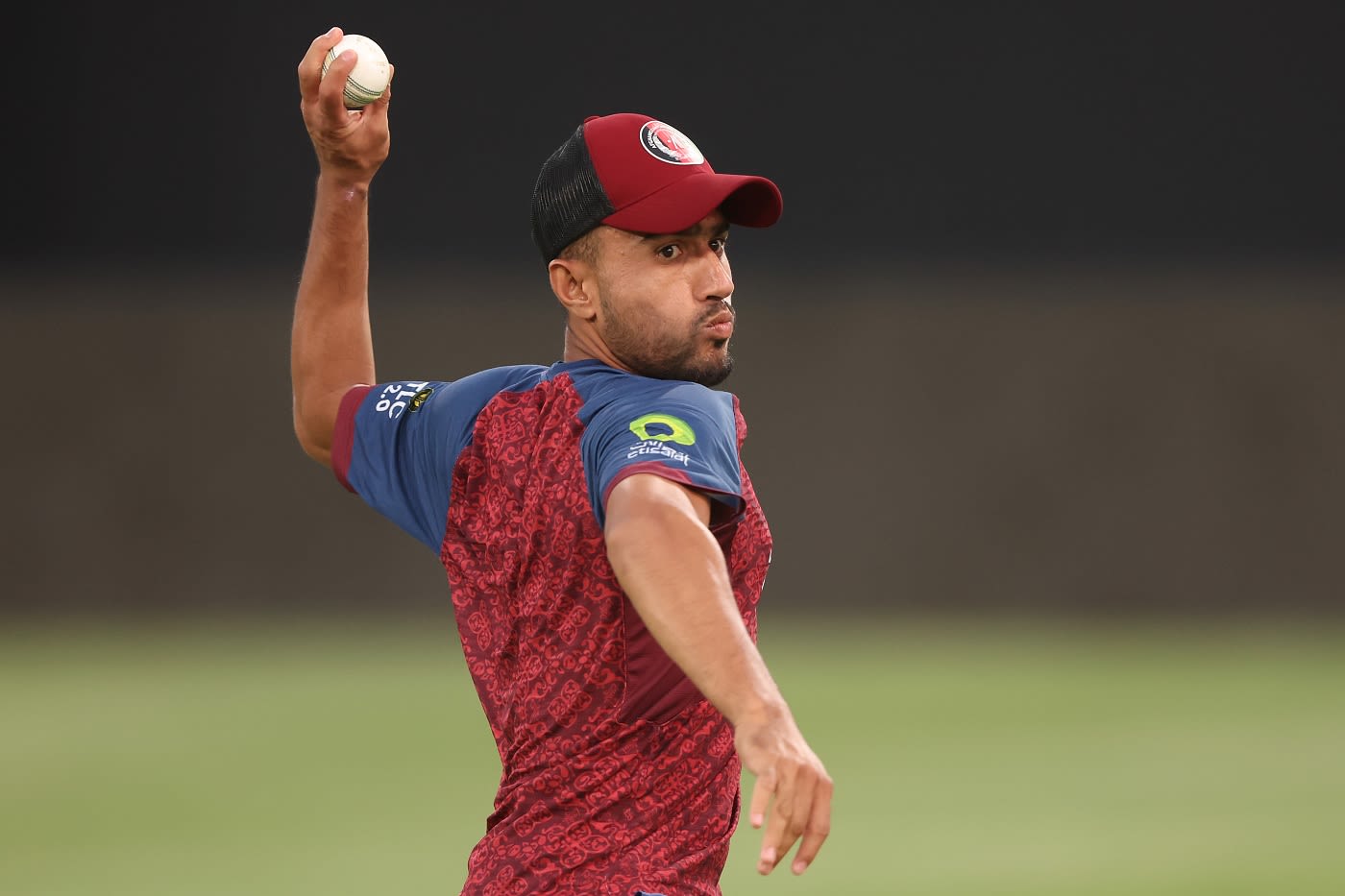 Nangeyalia Kharote prepares to throw the ball