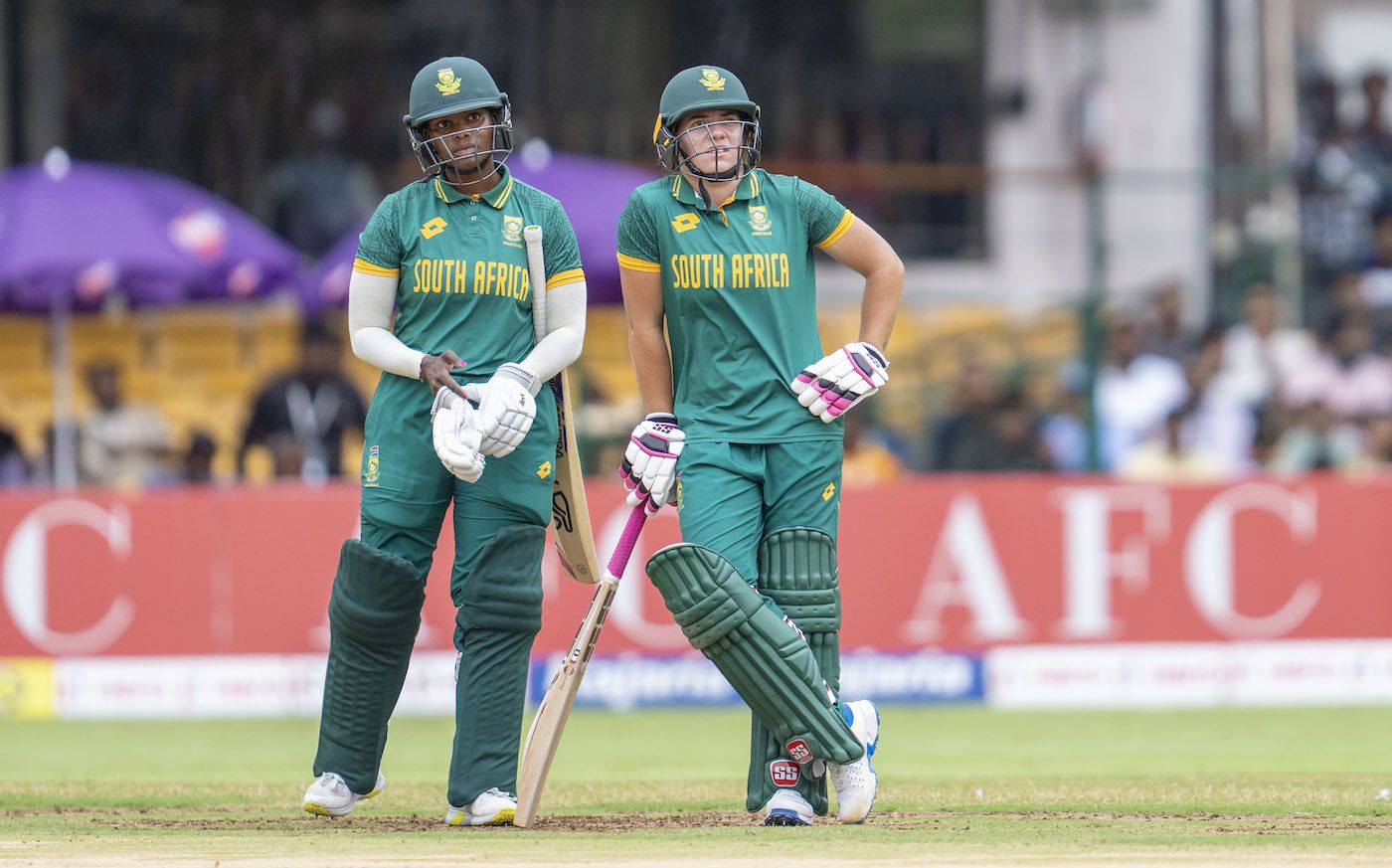 Nadine de Klerk and Nondumiso Shangase's 31-run stand ended with the run out of the latter