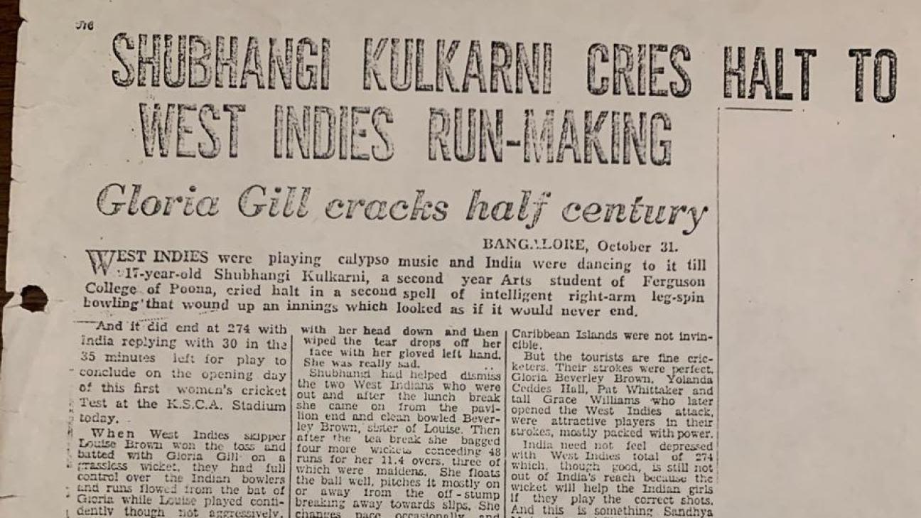 When Chennai hosted its first women's Test: 'They came to watch the cricket, not just to see if the girls could play'