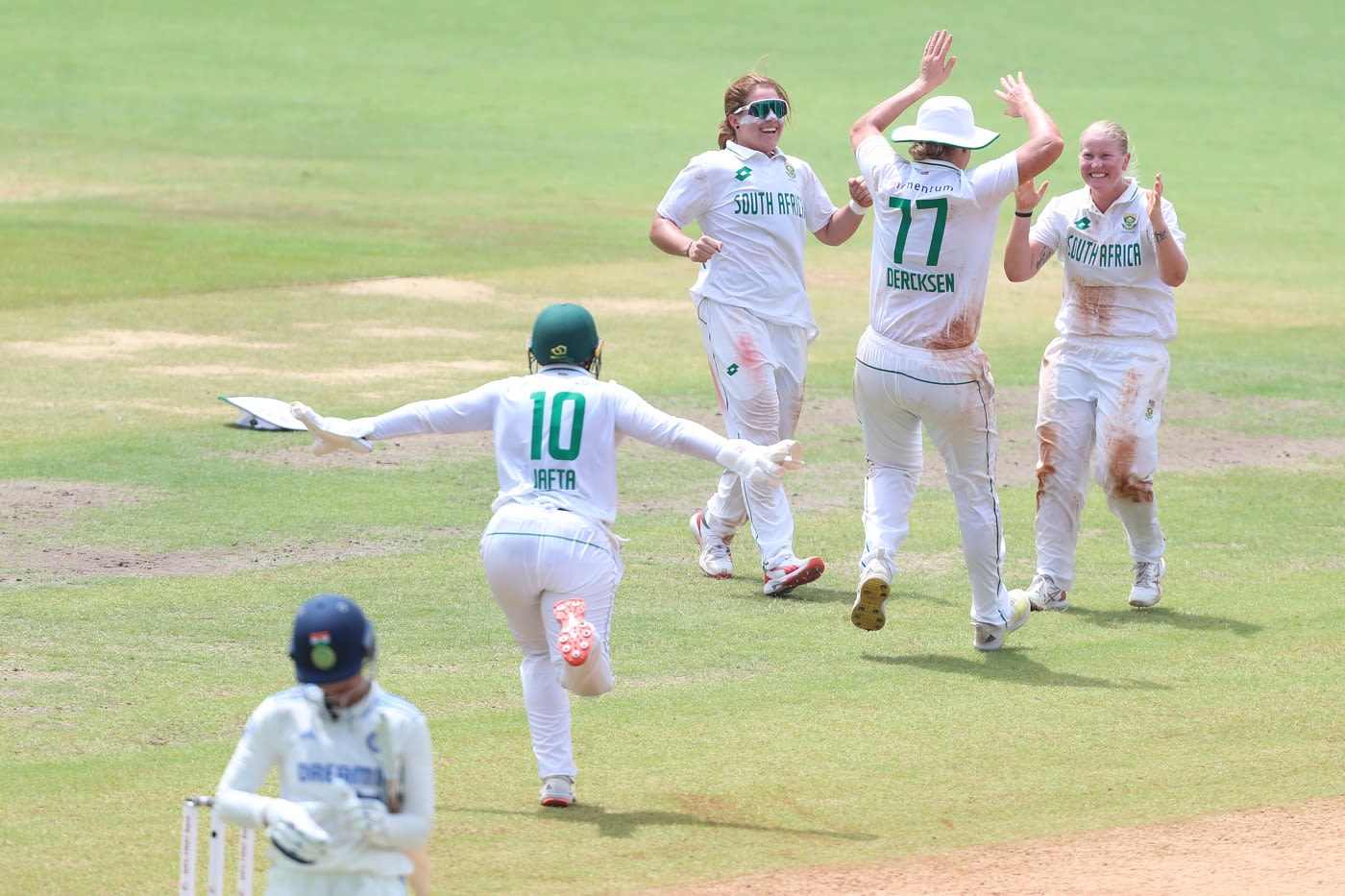 South Africa earned their first wicket in the 52nd over of day one