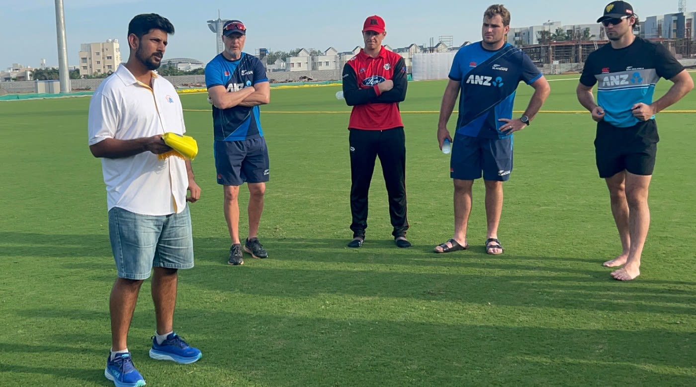 Sriram Krishnamurthy and Paul Wiseman oversaw the training sessions of Mitch Hay, Dean Foxcroft and Tim Robinson