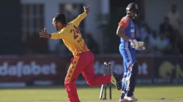 Chatara and Raza star as Zimbabwe stun India in low-scorer