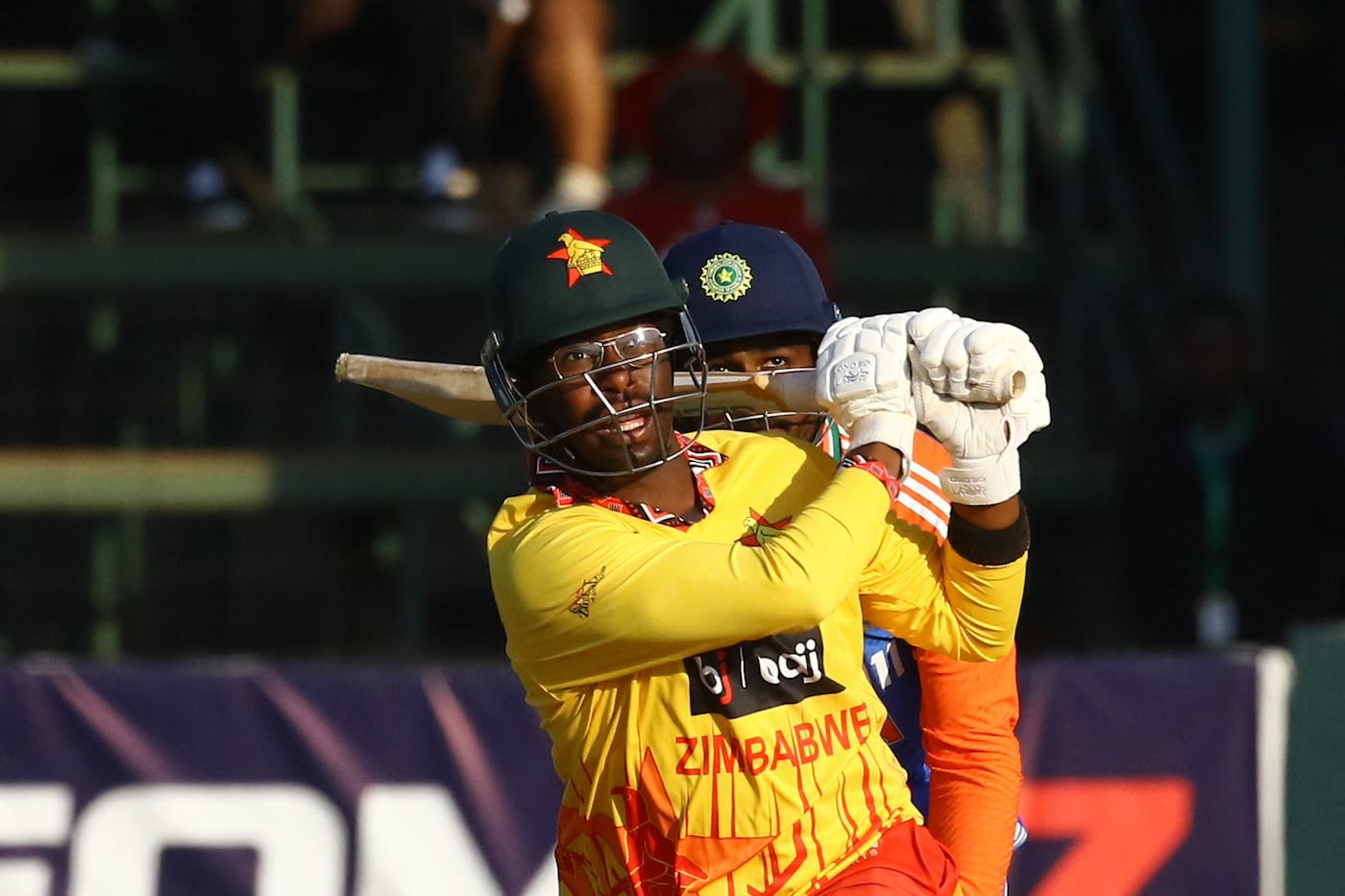 Dion Myers hit an unbeaten 65 to lead Zimbabwe's fight