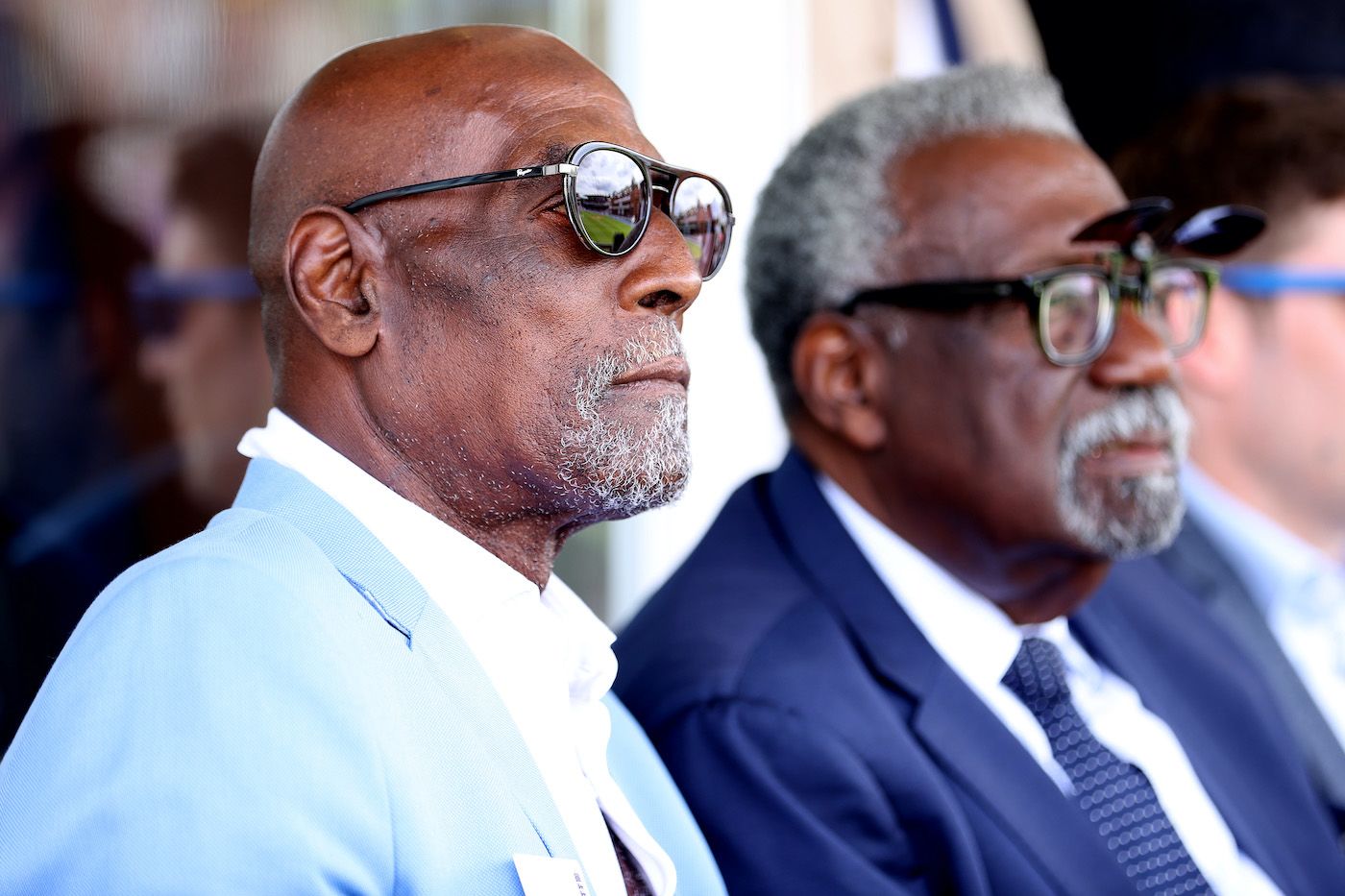 Viv Richards and Clive Lloyd were among the attendants at Lord's