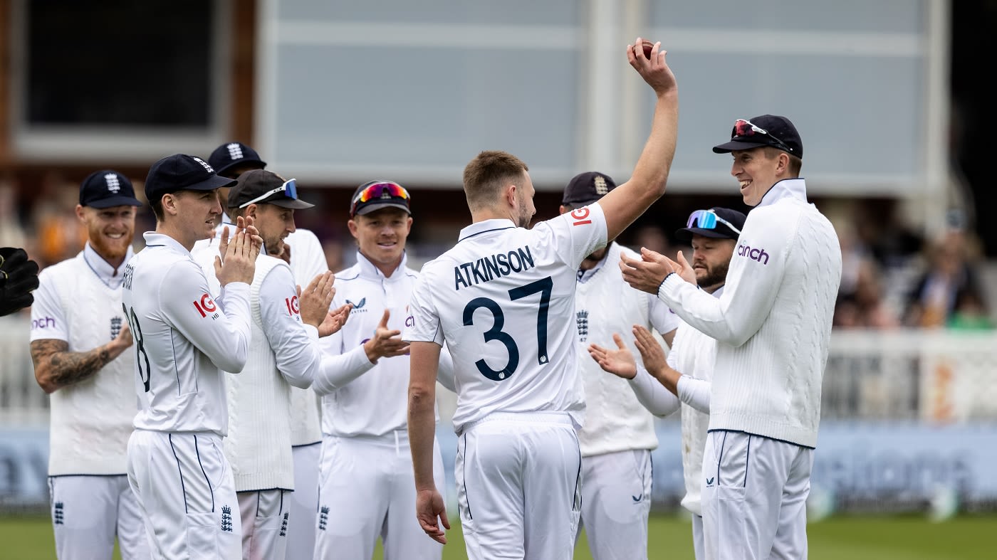 Gus Atkinson is the seventh England bowler to take a 10-for on their men's Test debut