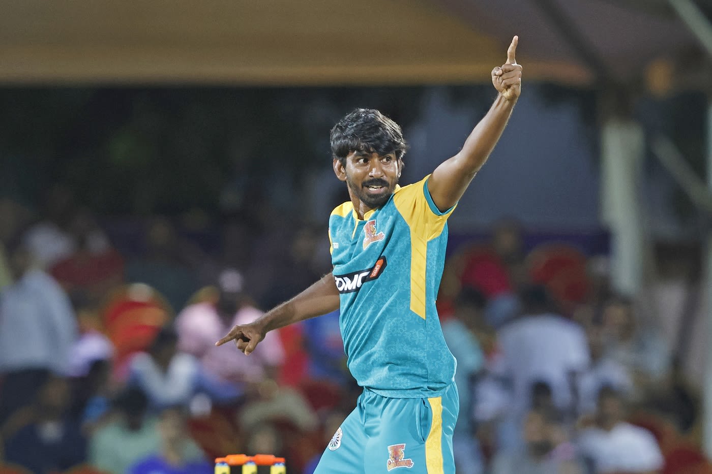 V Athisayaraj Davidson claimed the key wicket of B Sai Sudharsan