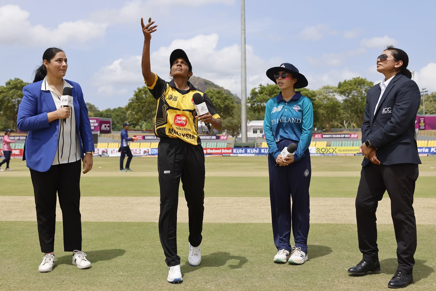 Thailand chose to bat at the toss
