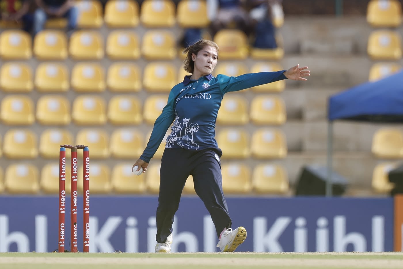Chanida Sutthiruang conceded only ten runs in her first three overs