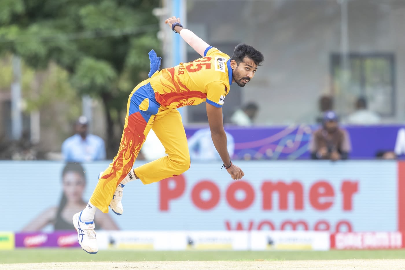Sandeep Warrier bends his back