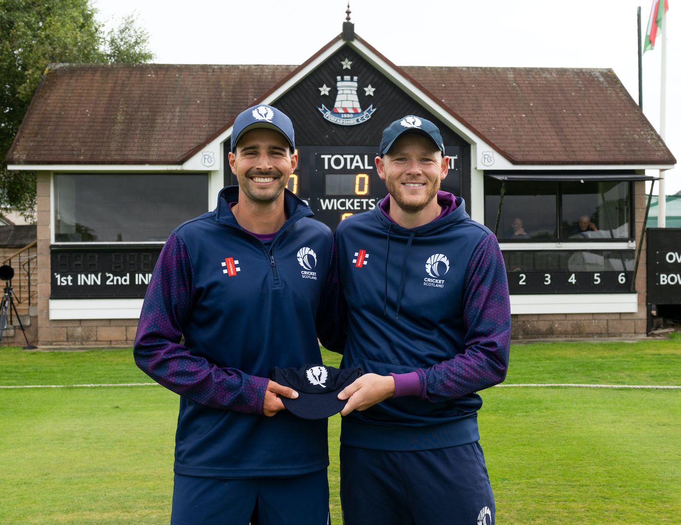 Charlie Cassell received his maiden cap from Michael Leask