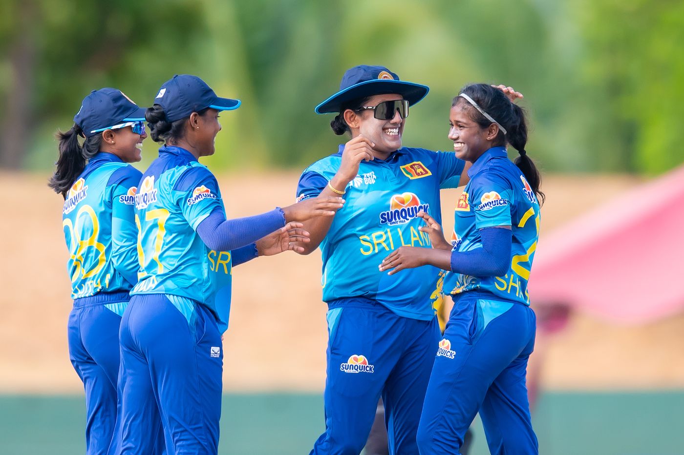 Shashini Gimhani, the 15-year old spinner, took 3 for 9